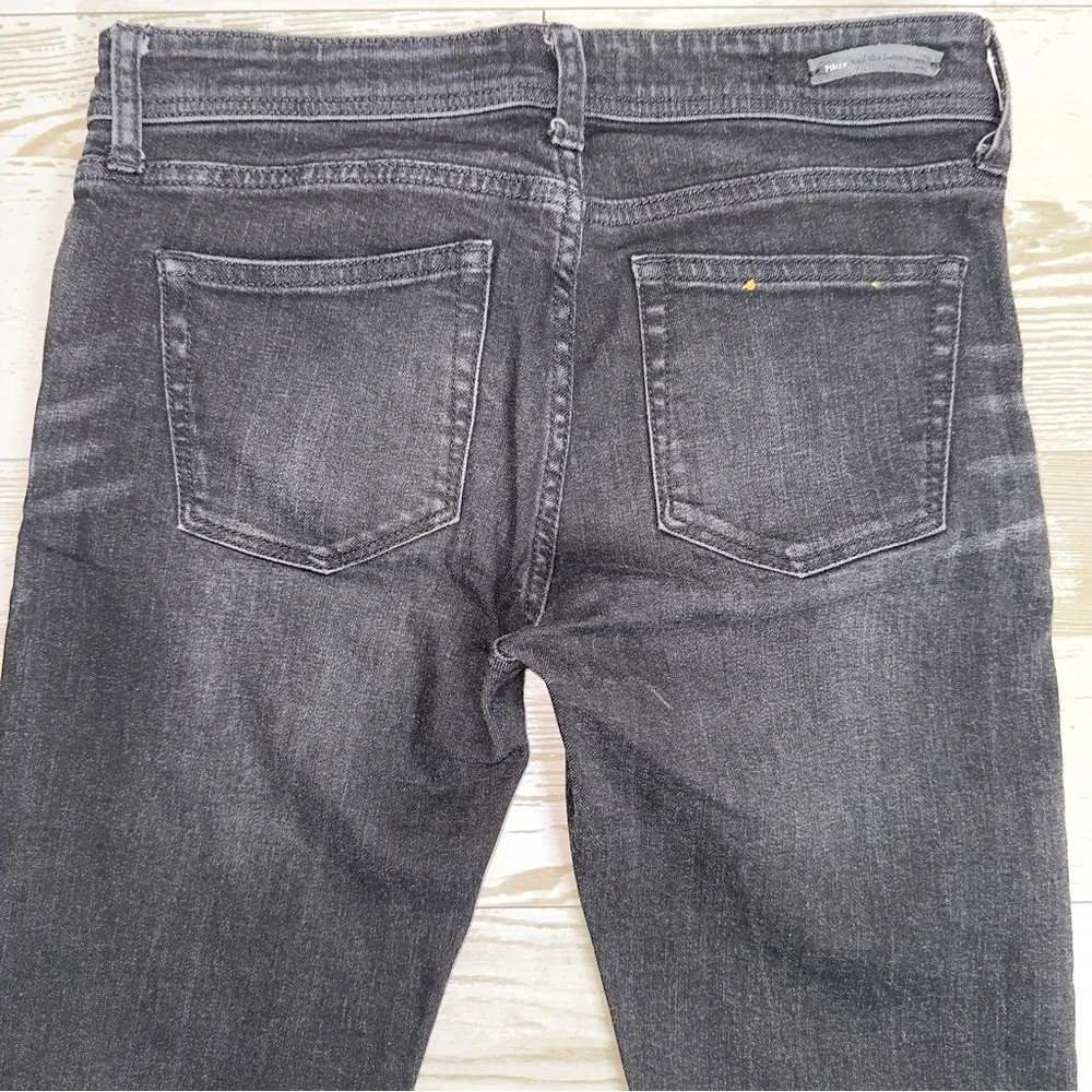 Pilcro & The Letterpress Slim Straight Jeans Black Gray Wash Women’s Size 25 - Picture 10 of 12